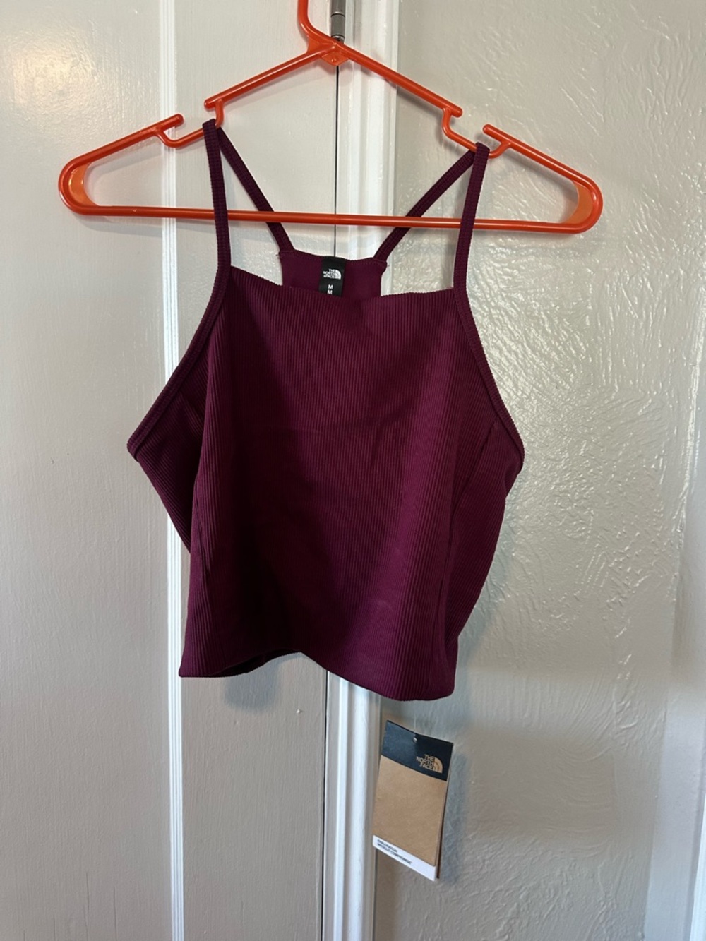 The North Face Women's Ribbed Burgundy Spaghetti Strap Cami